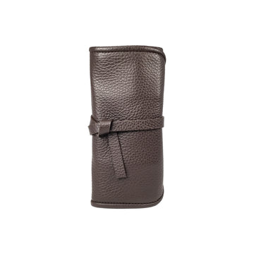 Etui pour 2 montres - Marron / Watch pouch for 2 - Chocolate Brown
