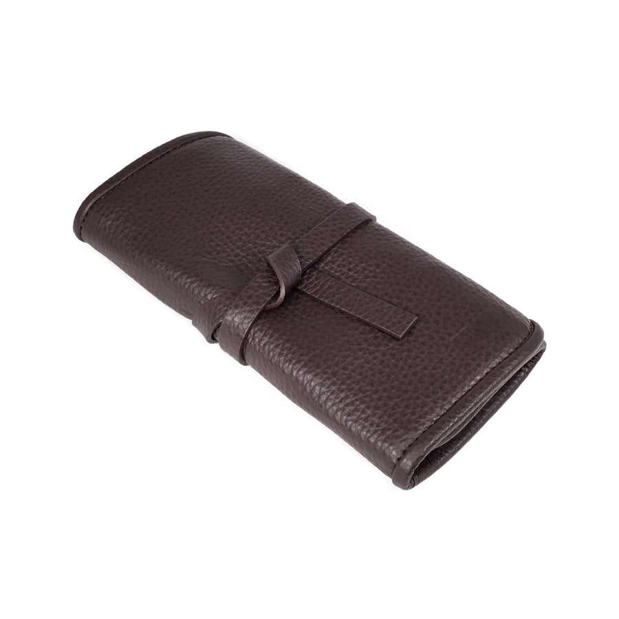 Etui pour 2 montres - Marron / Watch pouch for 2 - Chocolate Brown